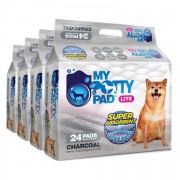 My Potty Pad Lite -經濟薄型 活性炭尿墊 (60x90cm) 24片 x 4包